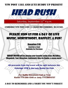 Head Rush Presented by VFW 1384 & Task Force Vet Visits, Inc.\Lutz Buddy UP-MA @ VFW 1384